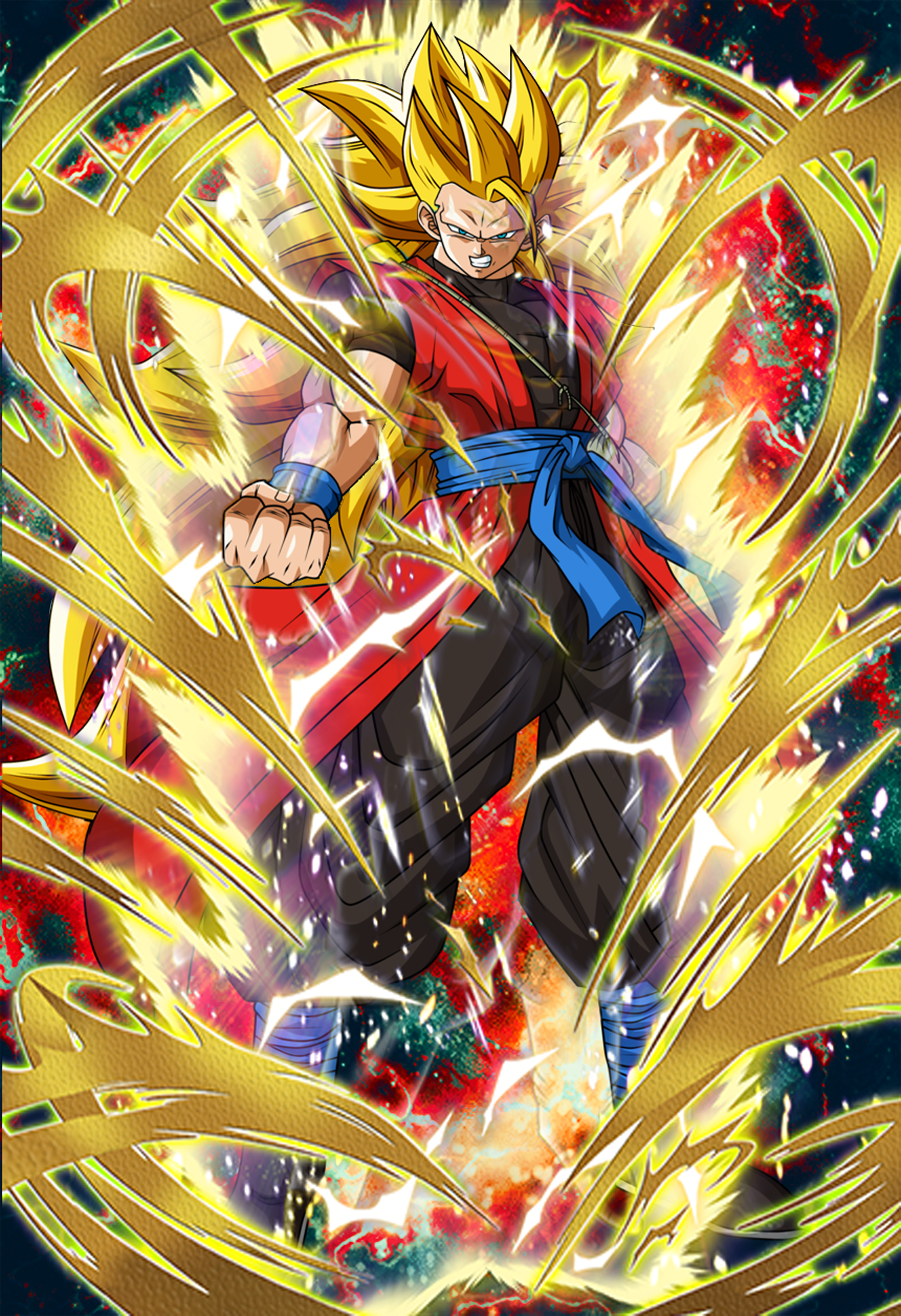 Hero of Time Super Saiyan 3 Goku Xeno Dokfan Battle Wiki Fandom