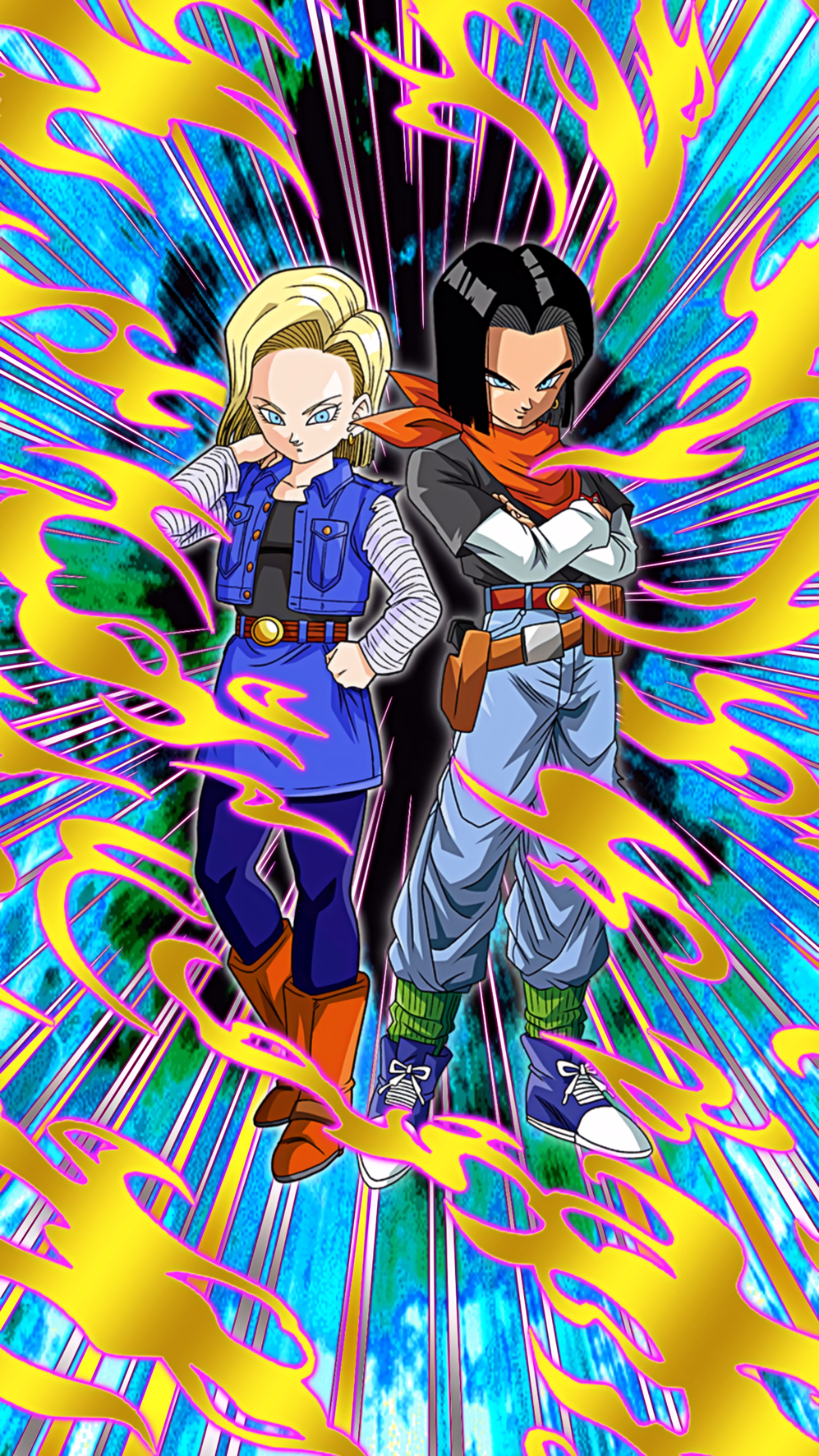 Double Terror of the Future Android 17 Future Android 18