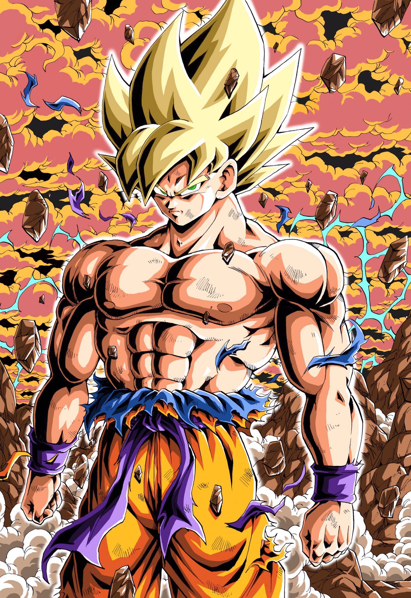 Goku Super Saiyan 46- Super Saiyan Beta by SuperSaiyanAlpha on