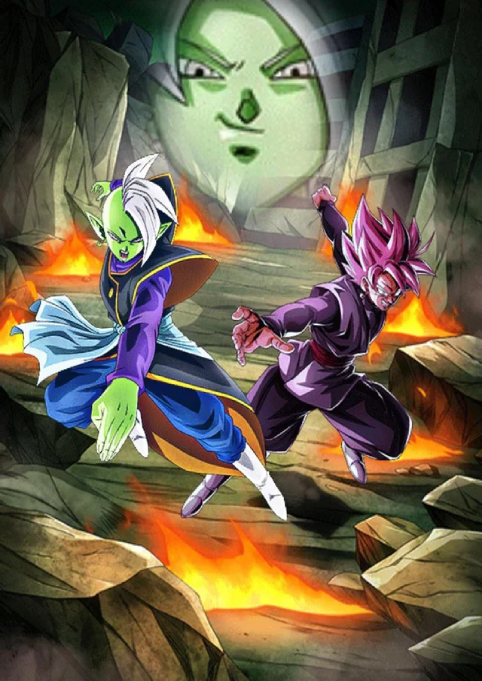 Eradication Of Mortal Kind Zamasu And Goku Black Super Saiyan Rosé Dokfan Battle Wiki Fandom 0134