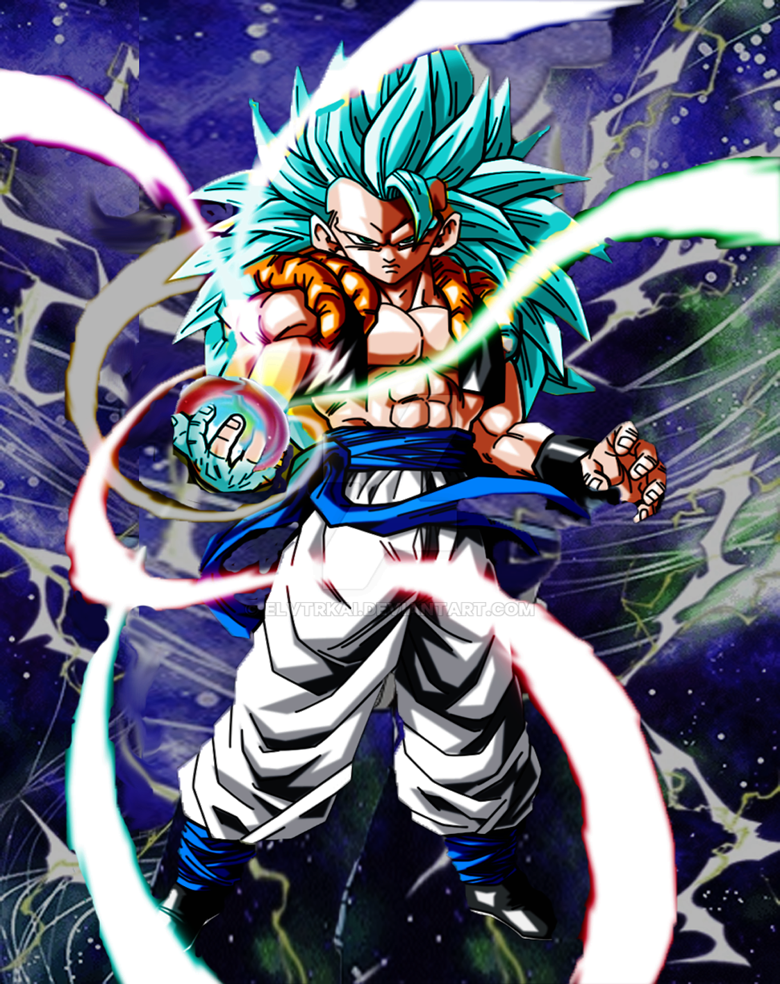 Gogeta Blue Form by NefariousMonsterWolf