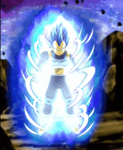Final Flash de Vegeta Super Saiyan Blue (Evolué) - Dragon Ball GIF