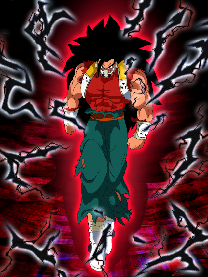 Blazing Crimson Power-Up Super Full Power Saiyan 4 Limit Breaker Goku (Xeno)