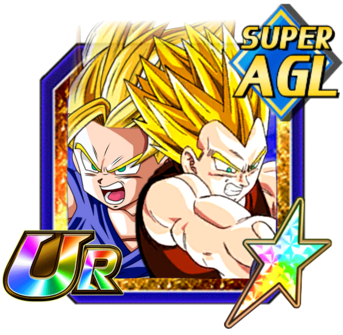 Max Golden Power Super Saiyan 2 Goku GT Super Saiyan 2 Vegeta