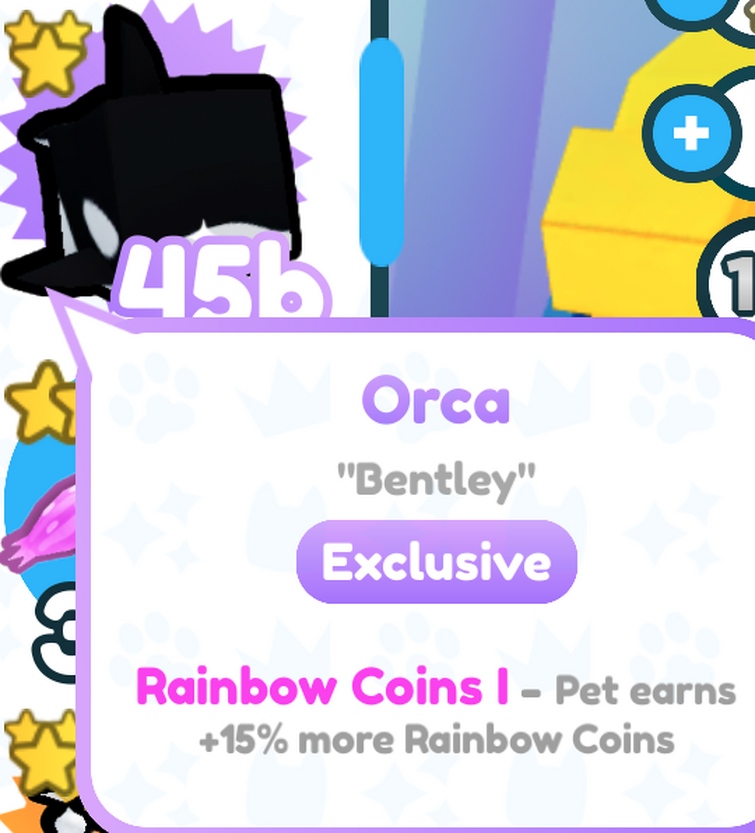 Orca Value - Pet Sim X Value List 