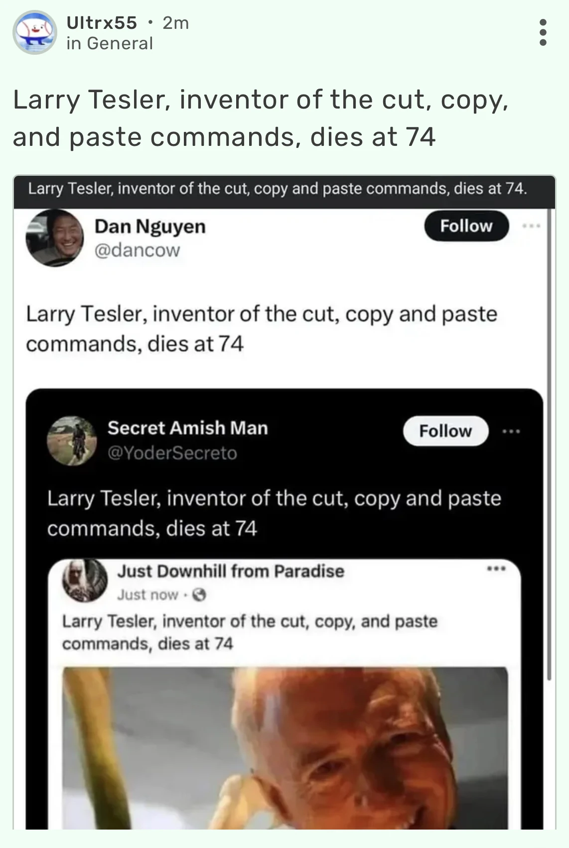 Larry Tesler, inventor of the cut, copy, and paste commands, dies at 74 ...
