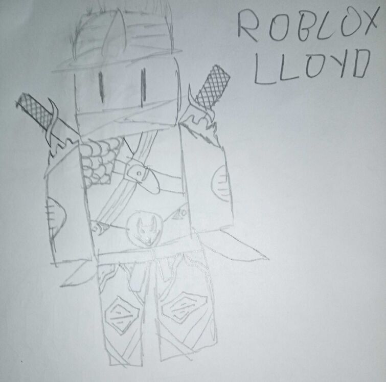 Drawing Of Lloyd As A Roblox Noob Fandom - how to draw noob roblox