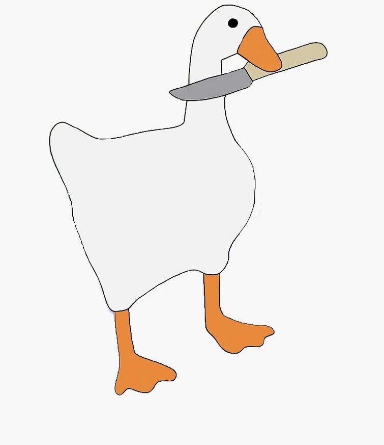 Злой гусь рисунок