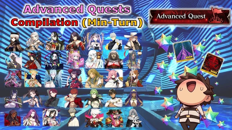 FGO NA - Advanced Quests: Min-Turn Compilation (Part 1-16)