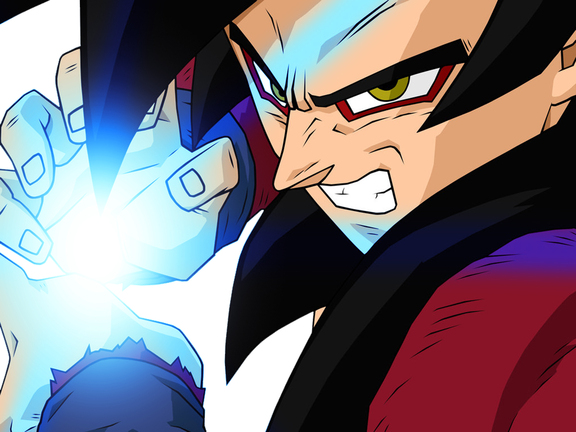 SSJ4 Goku and Vegeta Do The Kamehameha and The Final Flash On Omega #d, Dragon Ball