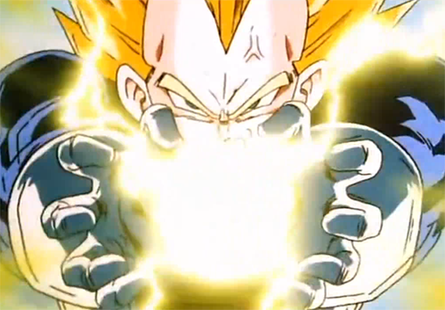 Majin Vegeta Final Flash  Anime, Dragon ball, Dragon ball z