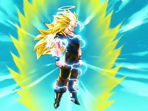 Goku First Super Saiyan 3 Transformation #goku #gokusolos #gokusen