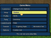 The Masters tab in the Game Menu.