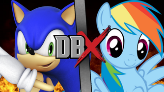 Sonic vs Rainbow Dash