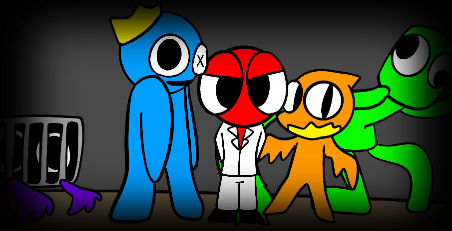 PURPLE KILLS RED?!😱(NEW!)  Rainbow Friends Animations Roblox pt