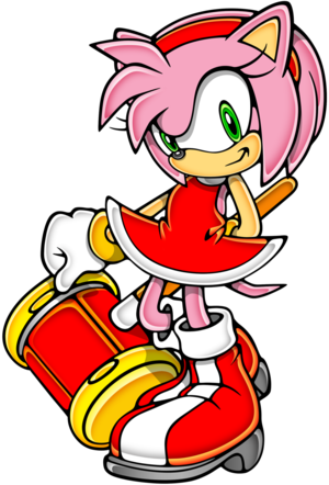 amy rose (sonic and 1 more) drawn by digimin