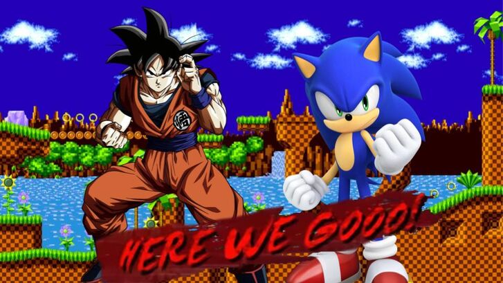 Goku Vs Sonic Dbx Fanon Wikia Fandom