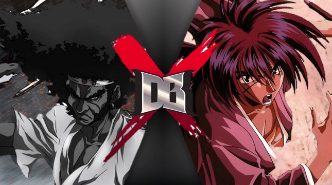 Afro Samurai vs Battousai the Manslayer.