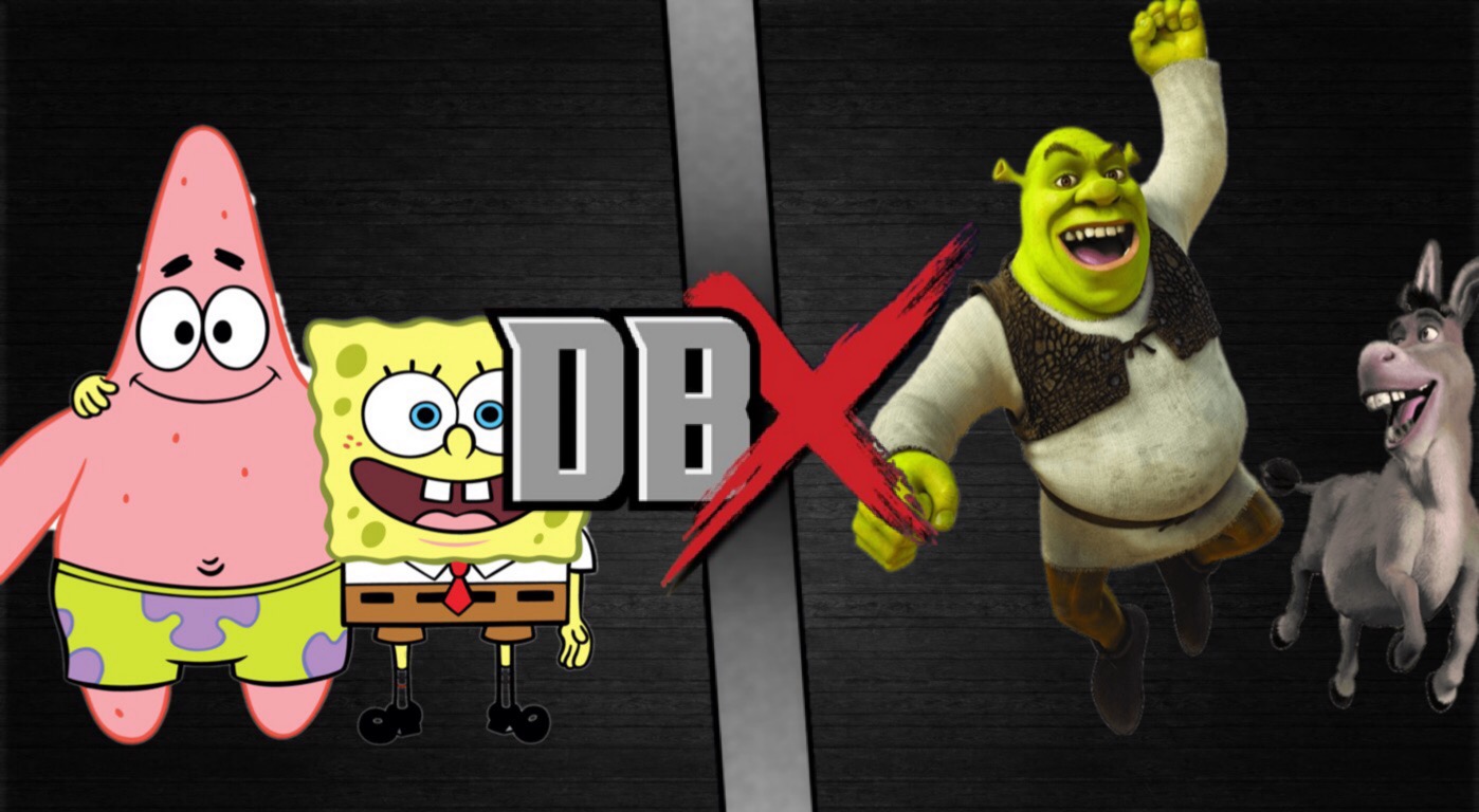 Shrek And Donkey Vs Spongebob And Patrick Dbx Fanon Wikia Fandom