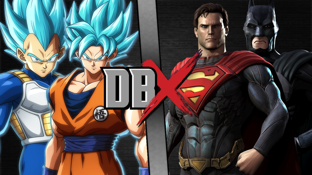 Goku and Vegeta vs Superman and Batman | DBX Fanon Wikia | Fandom