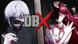 Kaneki Ken (Tokyo Ghoul) vs Lucy Diclonious (Elfen Lied