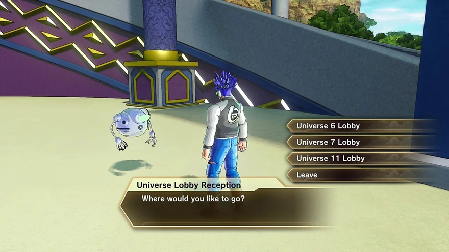 Universe Lobby selection screen.