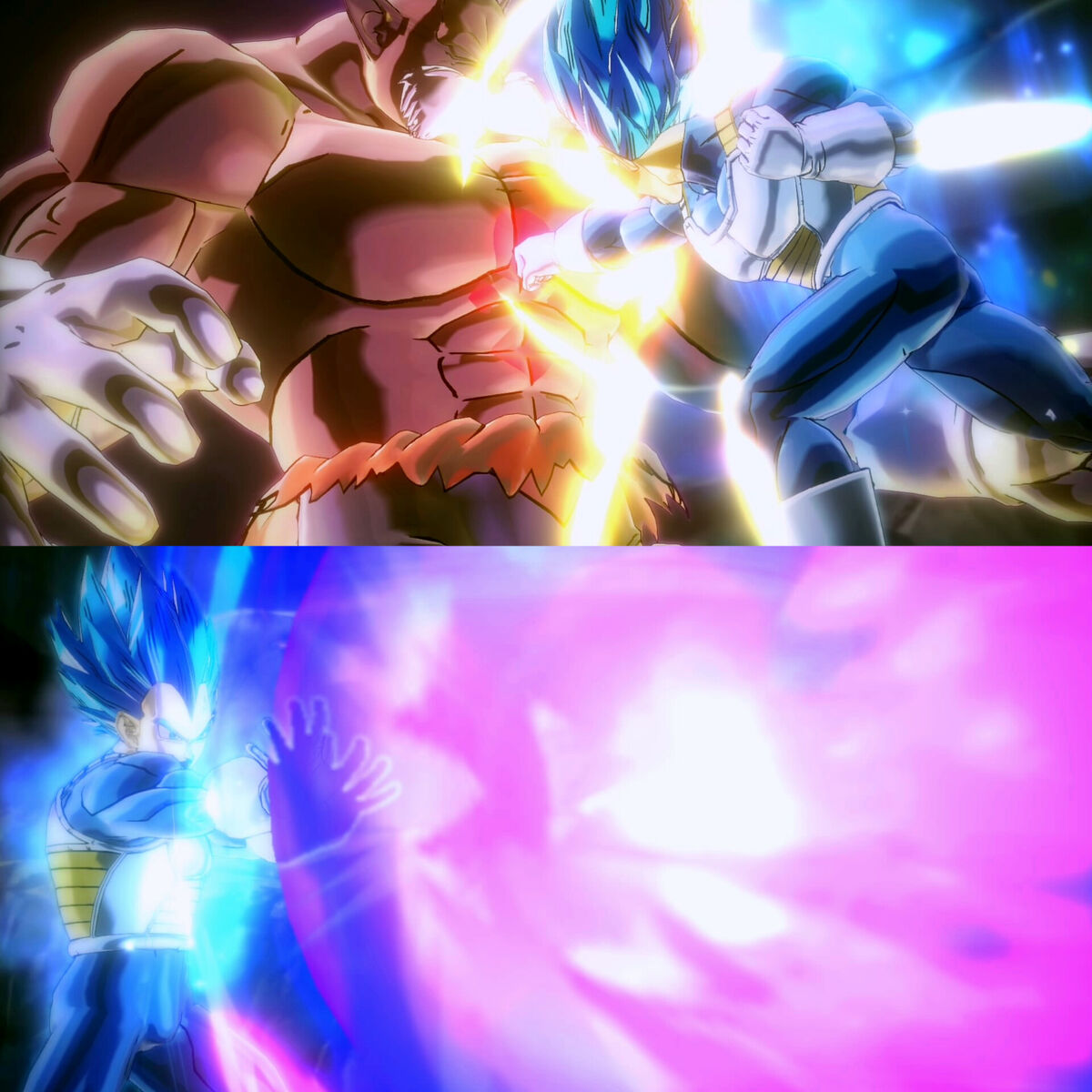 Vegeta flash effect Arc plus 6 transformation ssj1 ssj2 ssj3 ssj4 God Blue  More (Galick Gun X2 technique) edit – Xenoverse Mods