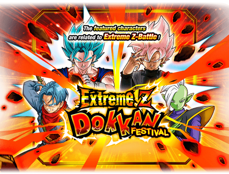 Extreme Z Dokkan Festival Super Saiyan God SS Vegito and Goku