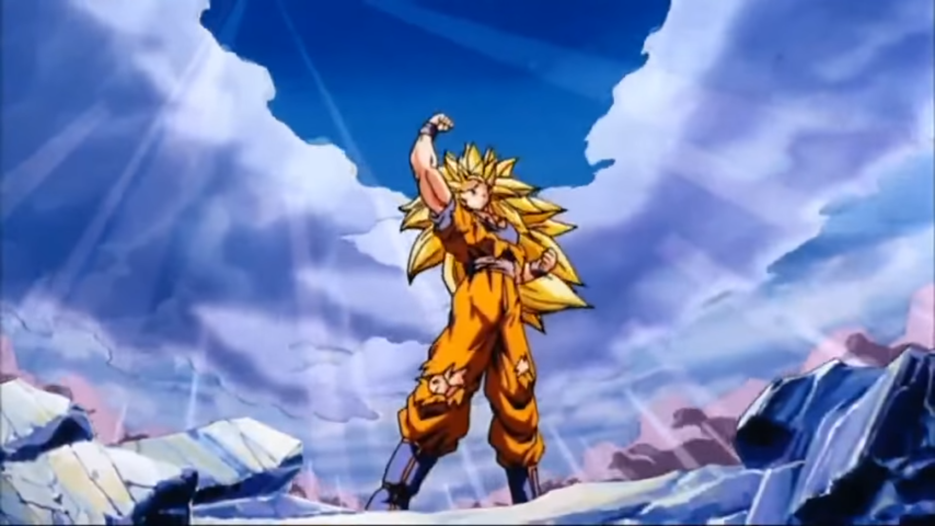 Goku First Super Saiyan 3 Transformation #goku #gokusolos #gokusen