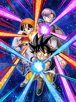 A New Adventure Unfolds Goku (GT) & Pan (GT) & Trunks (GT)