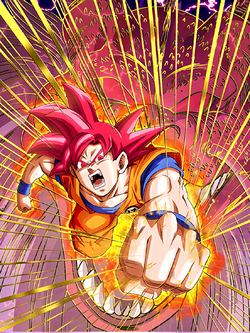 Fist from the Heavens Super Saiyan God Goku Dragon Ball Z Dokkan