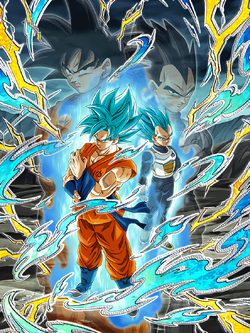 Exchange Super Saiyan Goku/Super Saiyan Vegeta DFE Concept :  r/DBZDokkanBattle