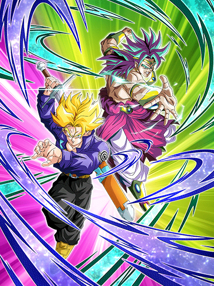 Solid Saiyan Power Super Saiyan Trunks (Teen) & Super Saiyan Broly