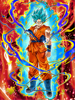 Super Saiyan God Blue Goku (Resurrection 'F'), an art print by Ty