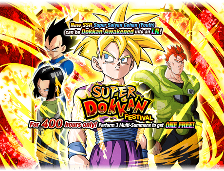 Super Dokkan Festival Super Saiyan Gohan Youth Dragon Ball Z