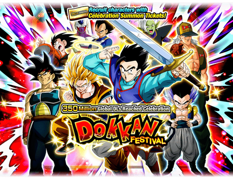 Dokkan Festival 350 Million Global DLs Reached B Dragon Ball