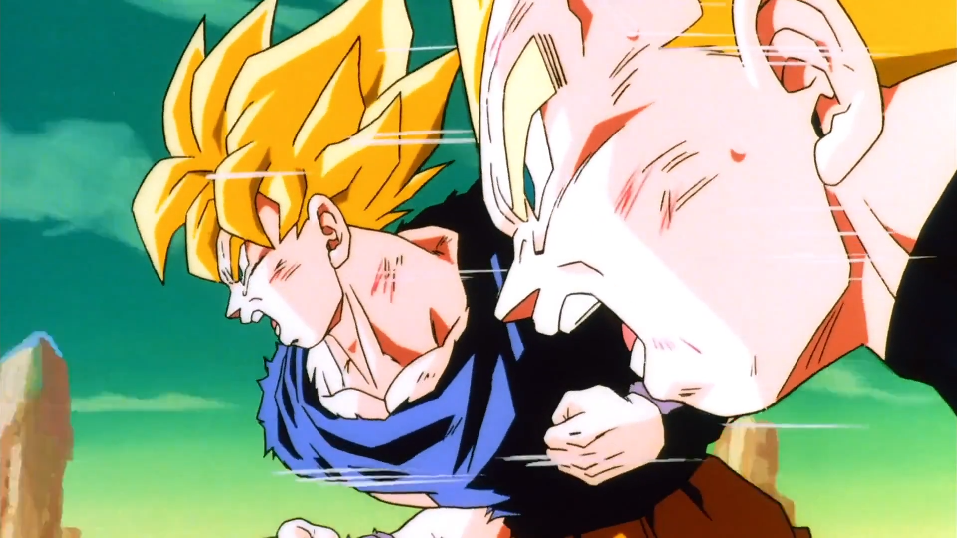 Vegeta UE + SSJ20K + Goku SSJ9 😳 fusion