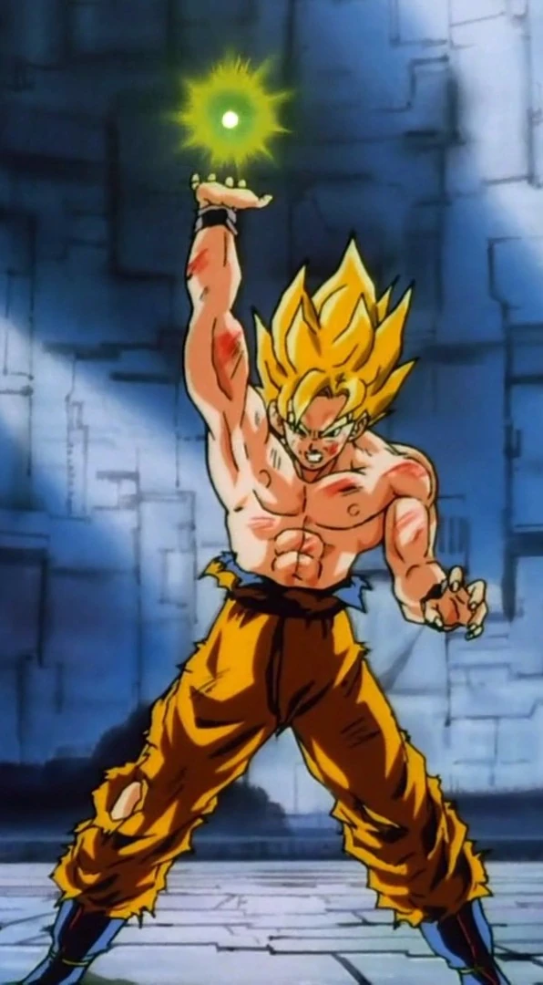 photo Ssj2 Goku Shirtless triumphant light super saiyan goku
