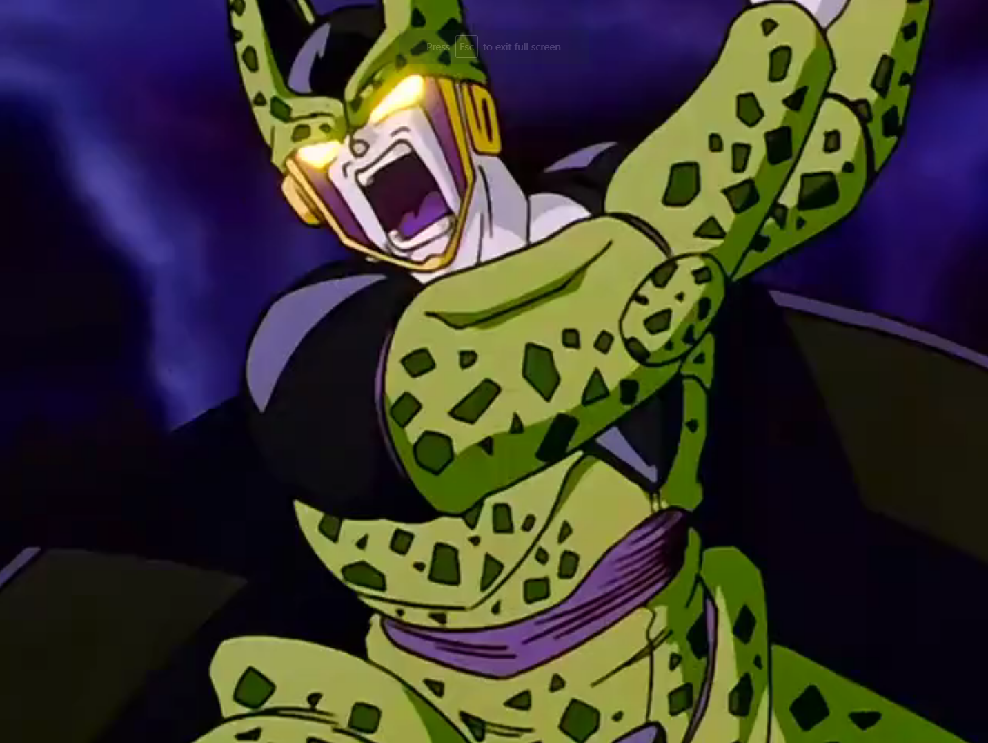 Roaring Hatred from Hell Cell Perfect Form GT Dragon Ball Z