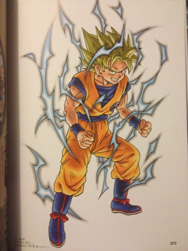 Goku Super Saiyajin artwork I made. Reference pic in the comments : r/dbz