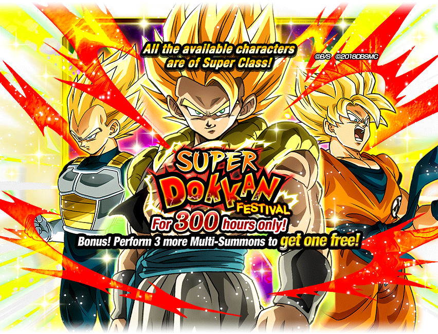 Super Dokkan Festival Super Saiyan Gogeta Dragon Ball Z Dokkan