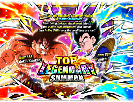 Top Legendary Summon Goku Kaioken and Vegeta Dragon Ball Z