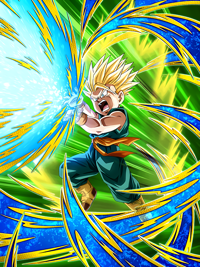 Mustered Power Super Saiyan Trunks Kid Dragon Ball Z Dokkan Battle Wiki Fandom