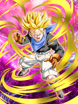 Unshakable Resolution Super Saiyan Trunks GT Dragon Ball Z