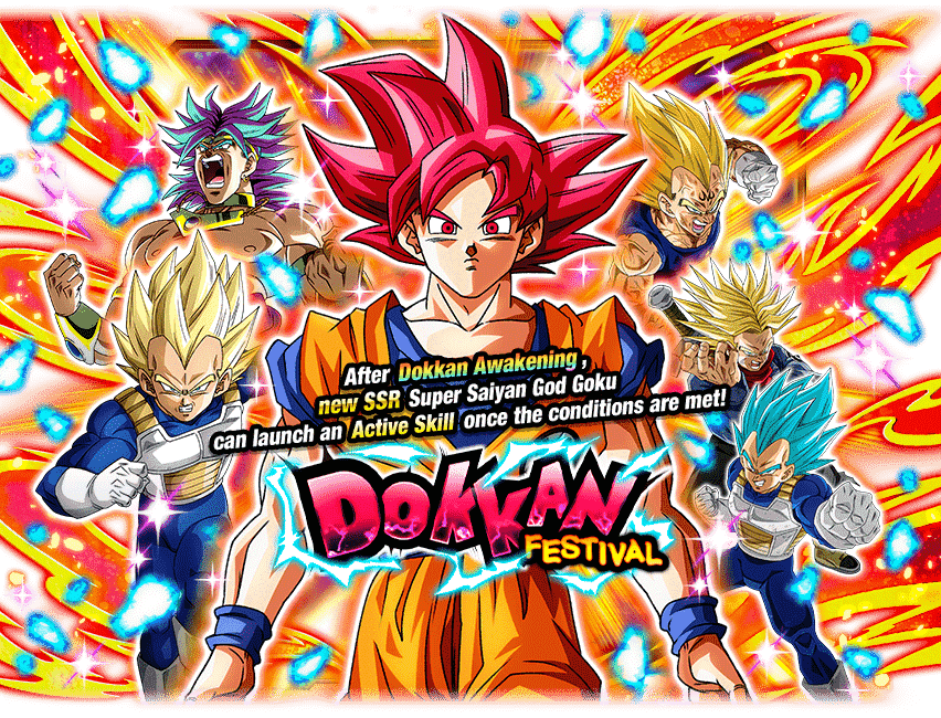 Dokkan Festival Super Saiyan God Goku Dragon Ball Z Dokkan