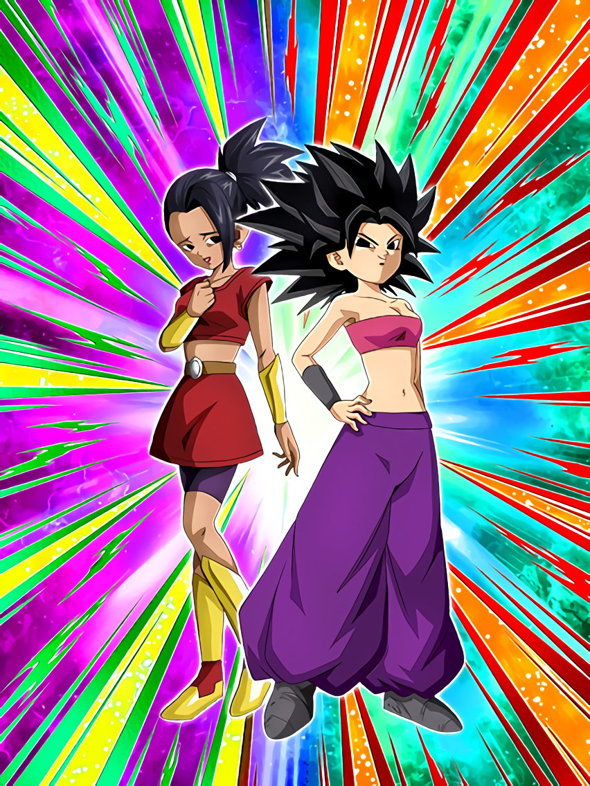 Saiyajins do universo 6 - Caulifla, Kyabe e Kale by PauloDbZ on