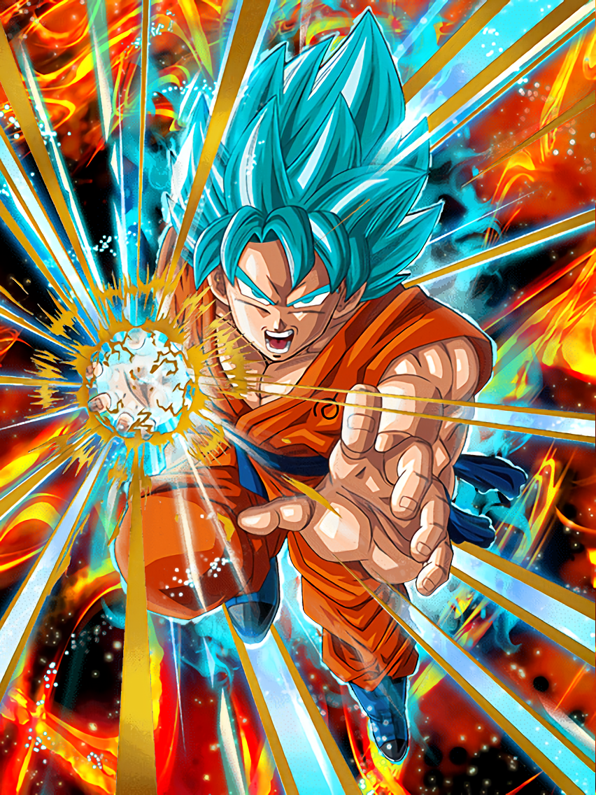 A God Evolved Super Saiyan God Ss Goku Dragon Ball Z Dokkan Battle Wiki Fandom