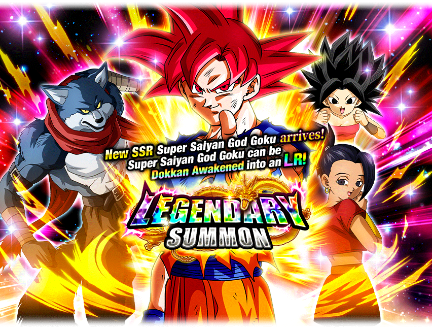 Legendary Summon Super Saiyan God Goku Dragon Ball Z Dokkan