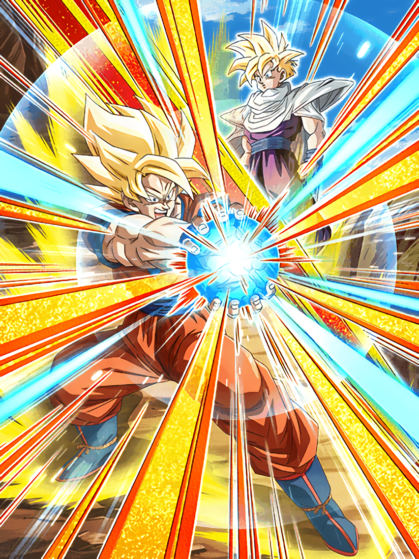 Dragon Ball Z Dokkan Battle Goku Vegeta Gohan Trunks, goku