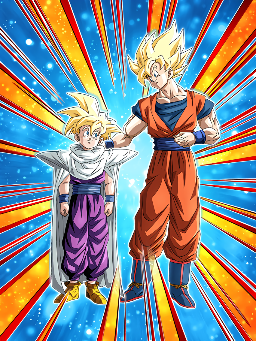 Dragon Ball Z Dokkan Battle Goku Vegeta Gohan Trunks, goku